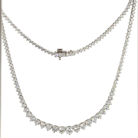 7.00 CTTW Graduated/Riviera Necklace