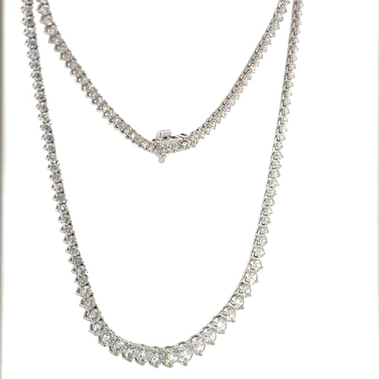 7.00 CTTW Graduated/Riviera Necklace