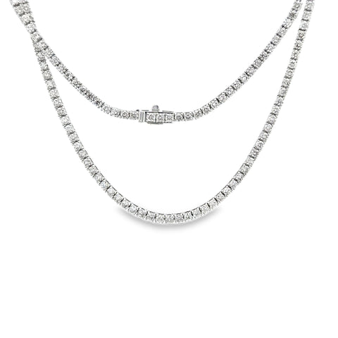 6.70 CTTW Straight-line Necklace