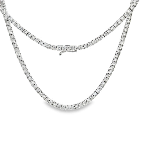 8.52 CTTW Straight-line Necklace