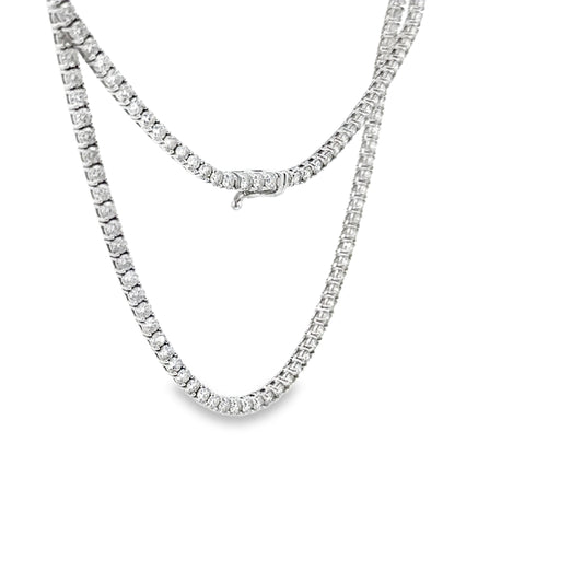 8.52 CTTW Straight-line Necklace