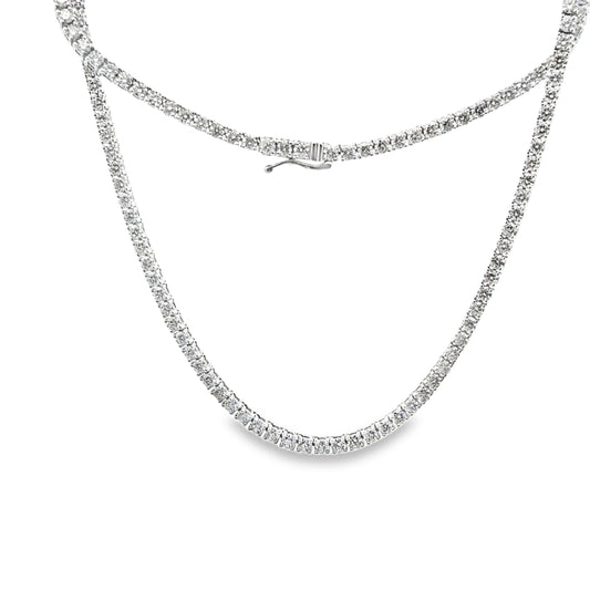 7.54 CTTW Straight-line Necklace
