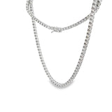 7.54 CTTW Straight-line Necklace
