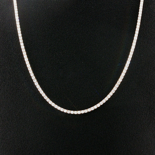 7.11 CTTW Straight-line Necklace