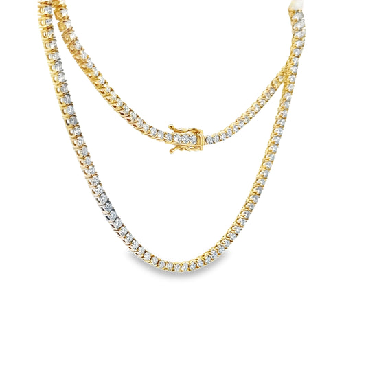 7.11 CTTW Straight-line Necklace