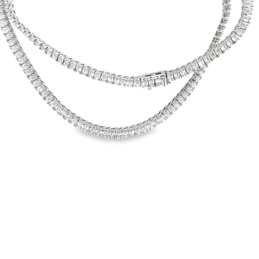 17.05 CTTW Straight-line Necklace