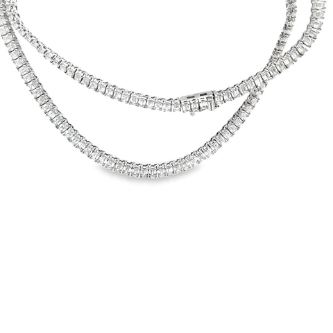 17.05 CTTW Straight-line Necklace