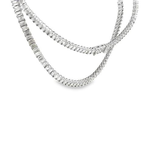 17.05 CTTW Straight-line Necklace