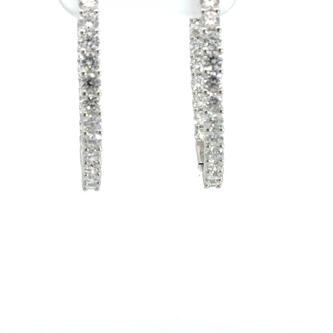 5.00 CTTW Hoops Earrings