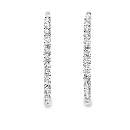 5.00 CTTW Hoops Earrings