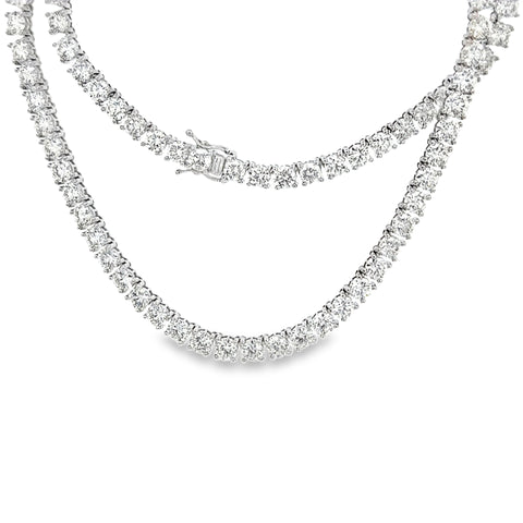 25.08 CTTW Straight-line Necklace