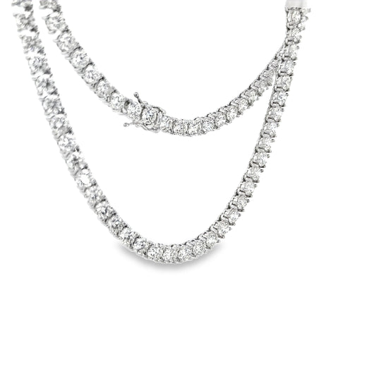 25.08 CTTW Straight-line Necklace