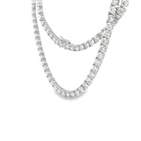 25.08 CTTW Straight-line Necklace