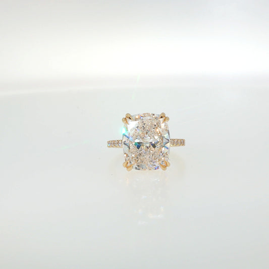 8.30 CTTW Accented Solitaire Ring