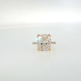 8.30 CTTW Accented Solitaire Ring