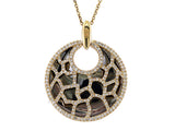 E.H. Collection .69 cttw Diamond Pendant With Chain 12932