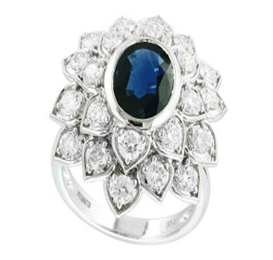 E.H. Collection Sapphire & Diamond Ring 14406