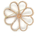 Clyde Duneier Diamond and 18K Rose Gold Flower Brooch