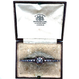 Estate Victorian 3.50 cttw Rose Cut Diamond 14K Yellow Gold/Silver Brooch 15669