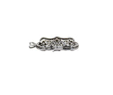 Art Deco Style Diamond 14K White Gold Filigree Pendant