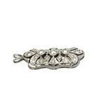 Art Deco Style Diamond 14K White Gold Filigree Pendant