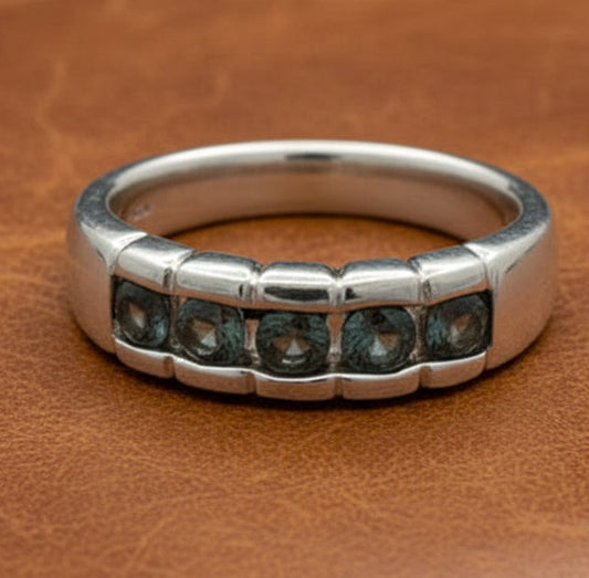 Natural Color Change Alexandrite Platinum Ring
