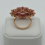 6.50cttw Pink Sapphire and Diamond 14K Rose Gold Ring