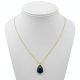 Custom Made Opal and Diamond 14K Yellow Gold Necklace