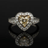 Yellow and White Diamond 14K/18K Gold Ring