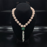 1025 cttw Carved Kunzite Necklace