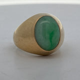Estate Jade 14K Yellow Gold Ring 15437