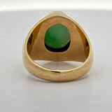 Estate Jade 14K Yellow Gold Ring 15437