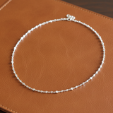 Custom Made 3.65cttw Diamond By The Yard 14K White Gold Necklace