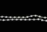 Custom Made 3.65cttw Diamond By The Yard 14K White Gold Necklace