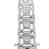 Designer AV 6.69cttw Diamond 14K White Gold Bracelet