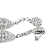 High End 12.68cttw Diamond 18Kt White Gold Dangle Earring