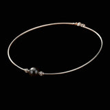 Mikimoto Tahitian Pearl and Diamond 18K White Gold Necklace