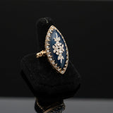Chalcedony & Diamond 14K Yellow & White Gold Ring
