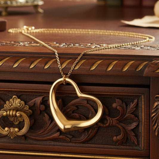 Tiffany & Co. By Elsa Peretti 18k Yellow Gold Heart Necklace