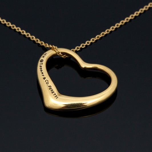 Tiffany & Co. By Elsa Peretti 18k Yellow Gold Heart Necklace