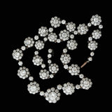 Vintage 58.75cttw Diamond Platinum and 18Kt White Gold Necklace