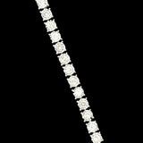 Diamond Illusion Tennis Bracelet 3.05cttw 14k White Gold