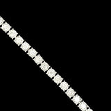 Diamond Illusion Tennis Bracelet 4.0cttw 14K White Gold
