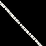 Diamond Illusion Tennis Bracelet 3.15cttw 14K White Gold.
