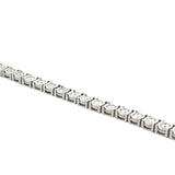 Diamond Illusion Tennis Bracelet 3.15cttw 14K White Gold.