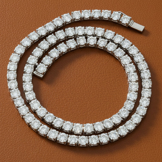 Designer ECH 34.27cttw Diamond Straight 14k White Gold Necklace