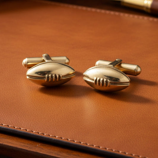 Football Executive Estate Tiffany & Co 14kt Yellow Gold Cuff Links