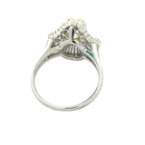 Modern 1.96ct Natural Light Fancy (Center) Diamond Platinum Ring