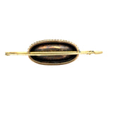 Victorian 1880 Natural Seed Pearls and Coral 14K Yellow Gold Brooch