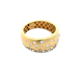 Modern .60 cttw Diamond And 18kt Yellow Gold Ring